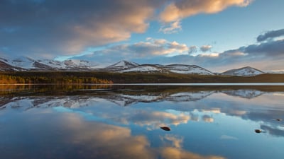 Bing wallpaper October 2, 2024. Loch Morlich, Cairngorms National Park, Scotland (© Arterra/Universal Images Group/Getty Images)
