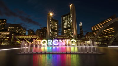 Bing wallpaper October 4, 2024. Toronto Sign, Nathan Phillips Square, Canada (© Bruce Christie/Moment/Getty Images)