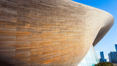 Bing wallpaper July 25, 2023. ondon Aquatics Centre at the Queen Elizabeth Olympic Park in Stratford (© Stefano Ravera/Alamy Stock Photo)