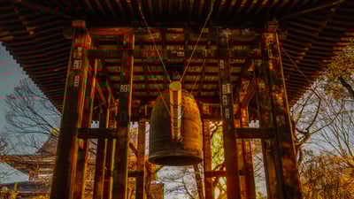 Bing wallpaper December 30, 2023. 増上寺の梵鐘, 東京 (© kanzilyou/Adobe Stock)