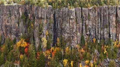 Bing wallpaper September 15, 2024. Ouimet Canyon near Thunder Bay (© plainpicture/Design Pics/Susan Dykstra)