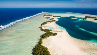 Bing wallpaper August 26, 2024. Palmyra Atoll National Wildlife Refuge, Central Pacific Ocean (© Ian Shive/Tandem Stills + Motion)