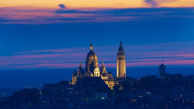 Bing wallpaper August 28, 2024. Montmartre and Sacre Cœur, Paris, France (© Tuul & Bruno Morandi/Getty Images)