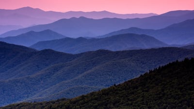 Bing wallpaper June 15, 2026. Great Smoky Mountains National Park, Tennessee (© Mint Images/Getty Images)