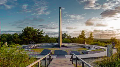 Bing wallpaper March 20, 2021. Sundial on Parnidis Dune, Curonian Spit, Lithuania (© amoklv/Getty Images)