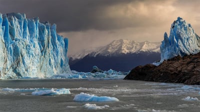 Bing wallpaper February 17, 2021. Perito Moreno Glacier in Patagonia's Los Glaciares National Park, Argentina (© Juergen Schonnop/Getty Images)