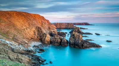 Bing wallpaper May 27, 2019. Pitting Gales Point, Pembrokeshire Coast National Park, west Wales (© Sebastian Wasek/Getty Images)