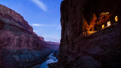 Bing wallpaper October 14, 2024. Ancestral Pueblo granaries at Nankoweap, Grand Canyon National Park, Arizona (© Andrew Peacock/Tandem Stills + Motion)