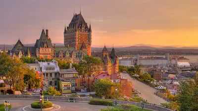 Bing wallpaper March 16, 2019. Frontenac Castle in Old Quebec City (© mervas/Shutterstock)