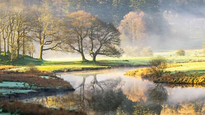 Bing wallpaper May 12, 2022. River Brathay, Lake District, England (© fstopphotography/Getty Images)
