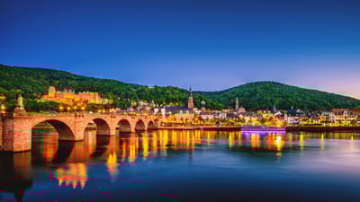 Bing wallpaper May 6, 2024. Heidelberg on the river Neckar in Baden-Württemberg, Germany (© Juergen Sack/Getty Images)