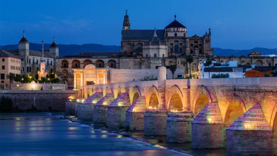 Bing wallpaper April 3, 2023. Roman bridge, Córdoba, Spain (© Jeremy Woodhouse/Getty Images)