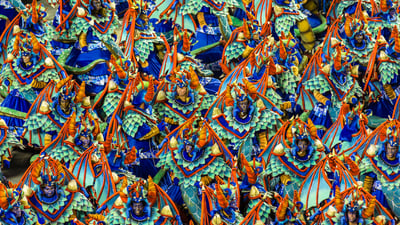Bing wallpaper December 2, 2025. Carnaval no Rio de Janeiro, RJ (© Richard I'Anson/Getty Images)