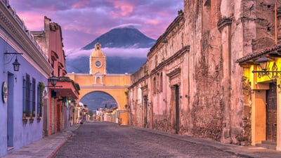 Bing wallpaper July 21, 2026. Santa Catalina Arch, Antigua, Guatemala (© Filippo Maria Bianchi/Getty Images)