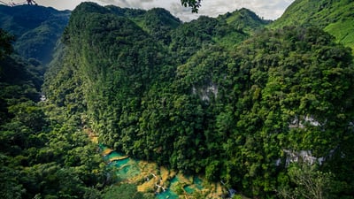 Bing wallpaper January 28, 2020. Semuc Champey nature park in Guatemala (© Joel Sharpe/Getty Images)