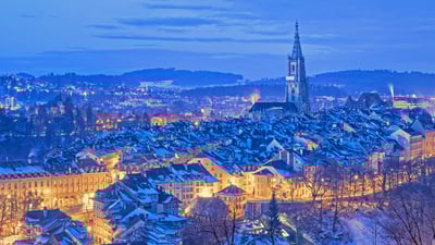 Bing wallpaper February 10, 2022. The Old City of Bern, Switzerland (© Xantana/Getty Images)