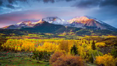 Bing wallpaper October 10, 2023. Mount Sopris, Colorado (© Jason Hatfield/Tandem Stills + Motion)