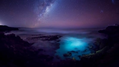 Bing wallpaper July 12, 2020. Milky Way over the Southern Ocean, Australia (© John White Photos/Getty Images)