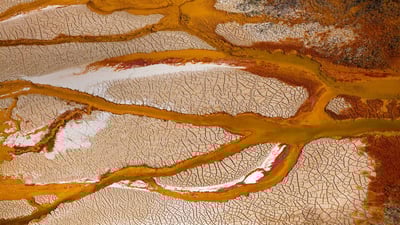 Bing wallpaper March 12, 2019. Channels of the Rio Tinto in Spain (© Oscar Diez Martinez/Minden Pictures)