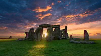 Bing wallpaper June 21, 2023. Stonehenge, Salisbury Plain, Wiltshire, England (© Captain Skyhigh/Getty Images)