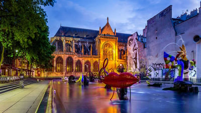 Bing wallpaper May 29, 2019. Stravinsky Fountain in Paris, France (© Alessandro Saffo/eStock Photo)