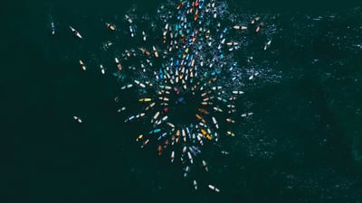 Bing wallpaper June 17, 2023. 'Paddle Out for Unity' event in San Diego, California (© Brandon Colbert Photography/Getty Images)