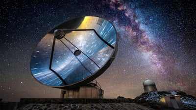 Bing wallpaper May 7, 2022. Swedish telescope at La Silla ESO Observatory, Chile (© Alberto Ghizzi Panizza/Getty Images)