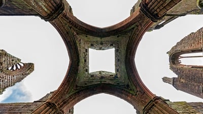 Bing wallpaper August 6, 2025. Sweetheart Abbey, Dumfries and Galloway, Scotland (© Westend61/Getty Images)