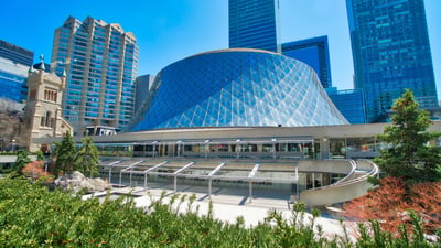 Bing wallpaper September 10, 2026. The Roy Thomson Hall, Toronto, Ontario (© eskystudio/Shutterstock)