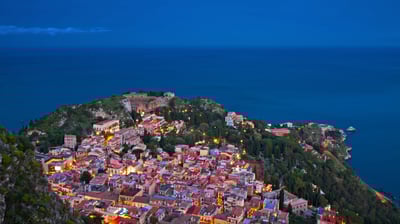 Bing wallpaper January 27, 2021. Taormina, Sicily, Italy (© Juergen Schonnop/Getty Images)
