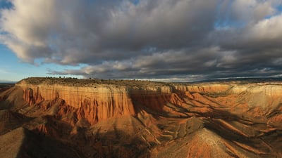 Bing wallpaper April 12, 2026. Cañón Rojo de Teruel, Aragón (© hdibanez/Getty Images)