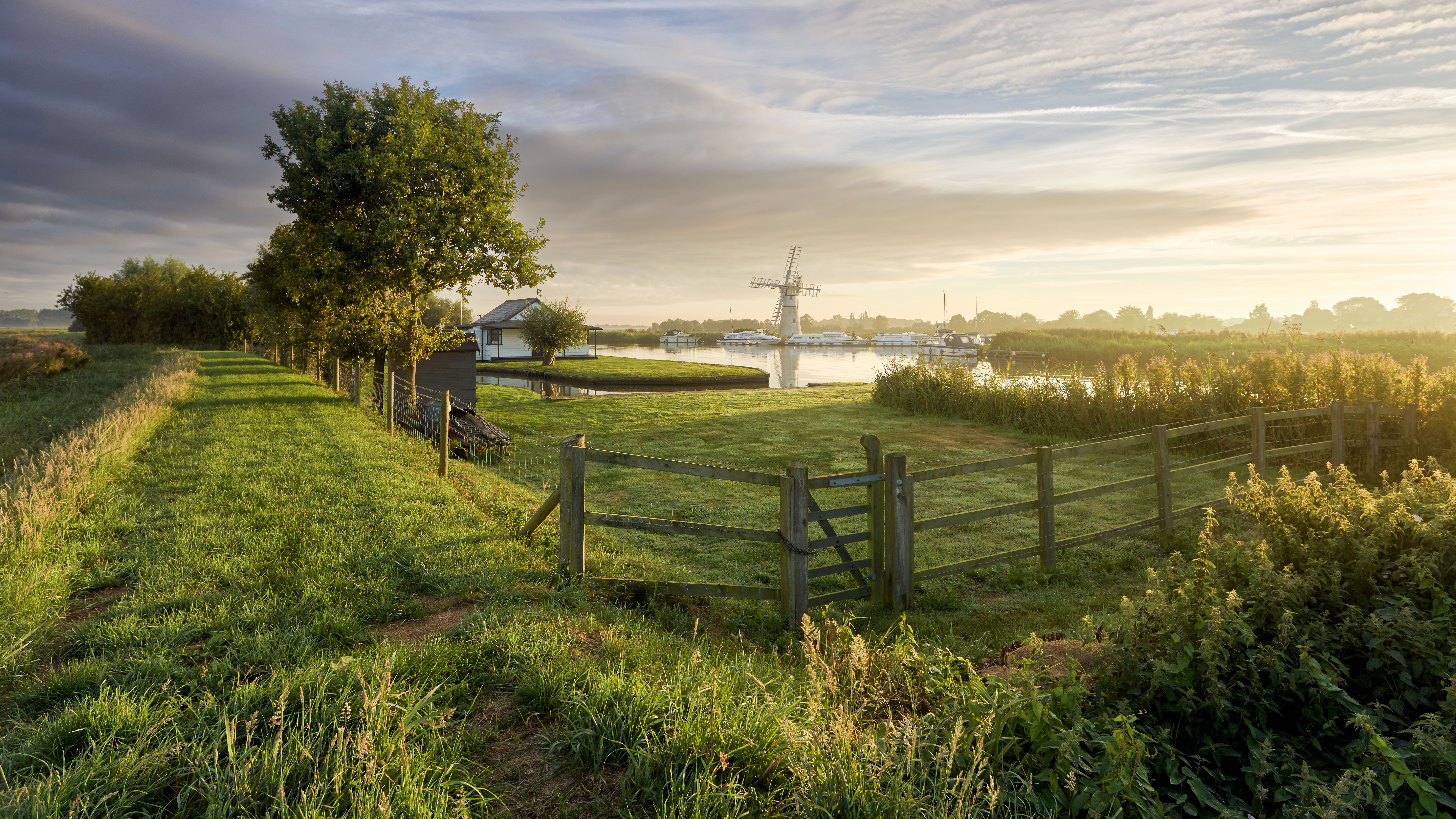 Bing wallpaper September 28, 2021. The Broads National Park, Thurne, Norfolk, England (© Steven Docwra/Getty Images)