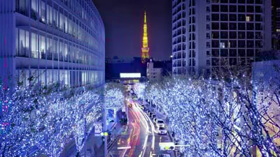 Bing wallpaper December 22, 2024. けやき坂のイルミネーション, 東京 (© Kinsei-TGS/Getty Images)