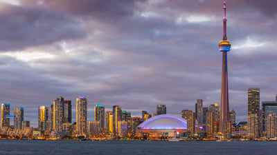 Bing wallpaper September 11, 2021. The Toronto skyline viewed from the Toronto Islands (© AWL Images/DanitaDelimont.com)