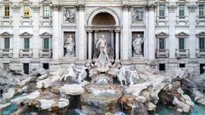 Bing wallpaper November 24, 2025. La fontaine de Trevi, Rome, Italie (© Nico De Pasquale Photography/Getty Images)