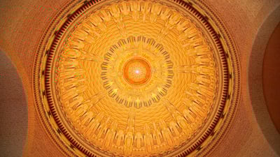 Bing wallpaper January 5, 2020. Ceiling of the Tomb of the Unknown Australian Soldier, Australian War Memorial, Canberra (© David Wall/DanitaDelimont.com)