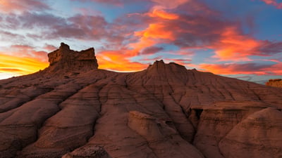Bing wallpaper August 8, 2026. Hoodoos in Ah Shi Sle Pah Wilderness in San Juan County, New Mexico, United States (© Westend61/Getty Images)