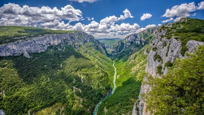 Bing wallpaper October 2, 2023. Verdon Gorge, Provence-Alpes-Côte d'Azur, France (© luisapuccini/Getty Images)