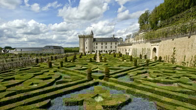 Bing wallpaper June 26, 2023. Château de Villandry and its garden, Loire Valley, France (© VLADJ55/Shutterstock)