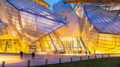 Bing wallpaper October 2, 2023. Louis Vuitton Foundation in the Bois de Boulogne, Paris, France (© Atlantide Phototravel/Getty Images)