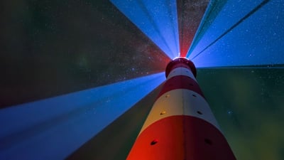 Bing wallpaper December 29, 2021. Westerheversand Lighthouse in Westerhever, Germany (© Sandra Bartocha/Minden Pictures)