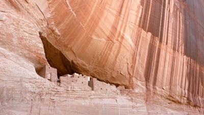 Bing wallpaper October 12, 2026. White House Ruin at Canyon de Chelly National Monument in Arizona (© Ingo Arndt/Minden Pictures)