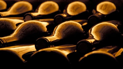 Bing wallpaper November 17, 2021. Bouteilles de vin vides dans une cave dans le Beaujolais pour le Beaujolais Nouveau (© Arco/J Pfeiffer/Age Fotostock)