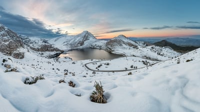 Bing wallpaper December 26, 2025. Lakes of Covadonga, Asturias, Spain (© emiliozv/Getty Images)