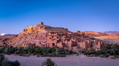 Bing wallpaper January 11, 2021. Aït Benhaddou, Atlas Mountains, Morocco (© Alex Cimbal/Shutterstock)