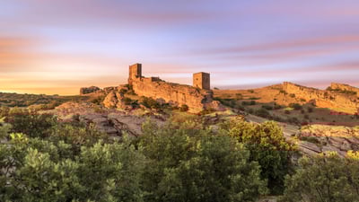 Bing wallpaper November 22, 2024. Castle of Zafra, Guadalajara province, Spain (© Eduard Gene/Getty Images)